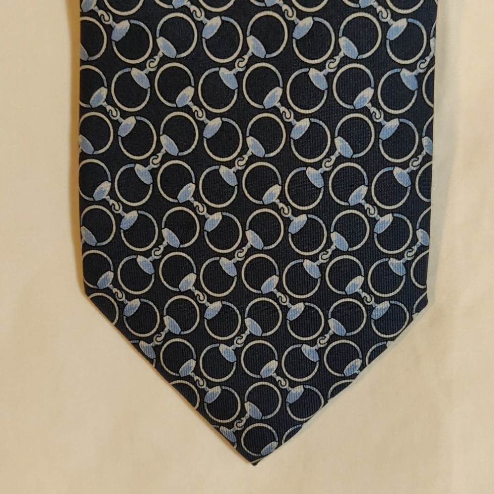 Gucci tie - blue geometric